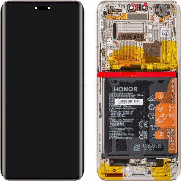 Honor Magic 6 Pro LCD displej dotykové sklo originální + baterie (Service Pack) gold