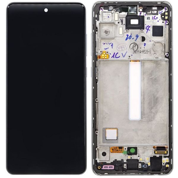 Samsung Galaxy A52s 5G LCD touch screen digitizer + frame A528B (Service Pack) Violet