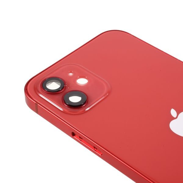 Apple iPhone 12 zadní kryt baterie červený včetně rámečku 5G