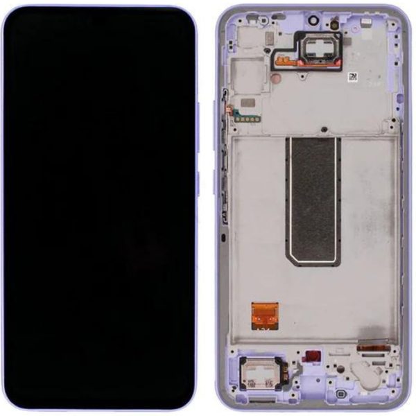 Samsung Galaxy A34 5G A346 LCD Display Touch Glass with Frame (Service Pack) Violet
