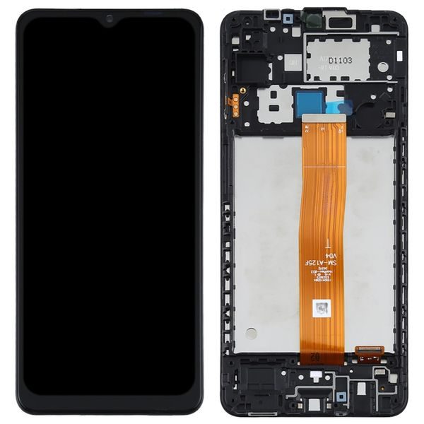 Samsung Galaxy A12 LCD touch screen digitizer with frame A125F (Service Pack)