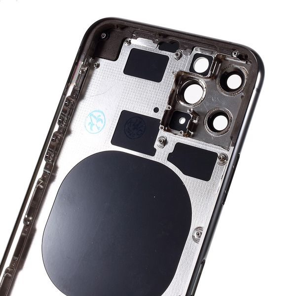 Zadní kryt baterie Apple iPhone 11 Pro šedý včetně středového rámečku