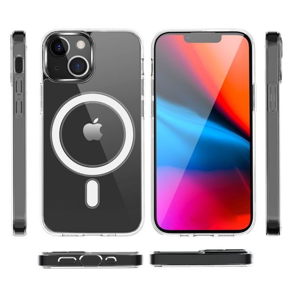 Apple iPhone 13 Protective Case Transparent with Magnets