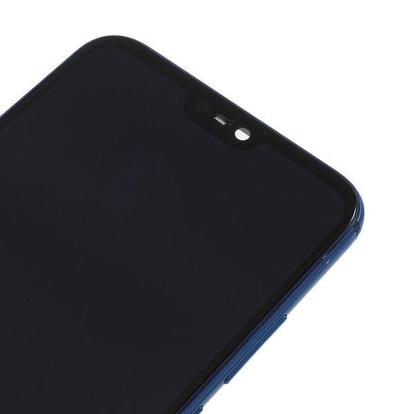 Huawei P20 Lite LCD displej dotykové sklo komplet přední panel včetně rámečku modrý