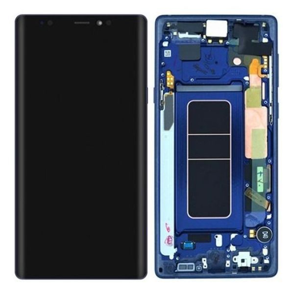 Samsung Galaxy Note 9 LCD Amoled displej Originál komplet přední panel modrý včetně rámečku N960 (Service Pack)