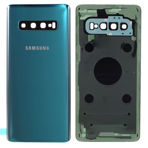 Samsung Galaxy S10 zadní kryt baterie osázený včetně krytky fotoaparátu zelený G973