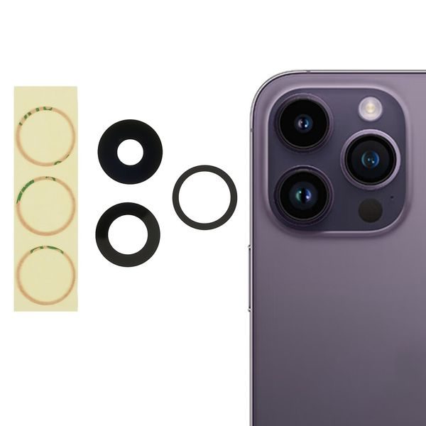 Krytky kamery iPhone 14 Pro / 14 Pro Max čočky fotoaparátu