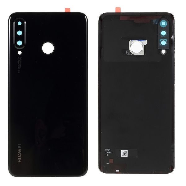 Huawei P30 Lite zadní kryt baterie černý včetně krytky čočky fotoaparátu