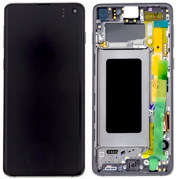 Samsung Galaxy S10 LCD displej Amoled včetně rámu G973 (Service Pack) černý