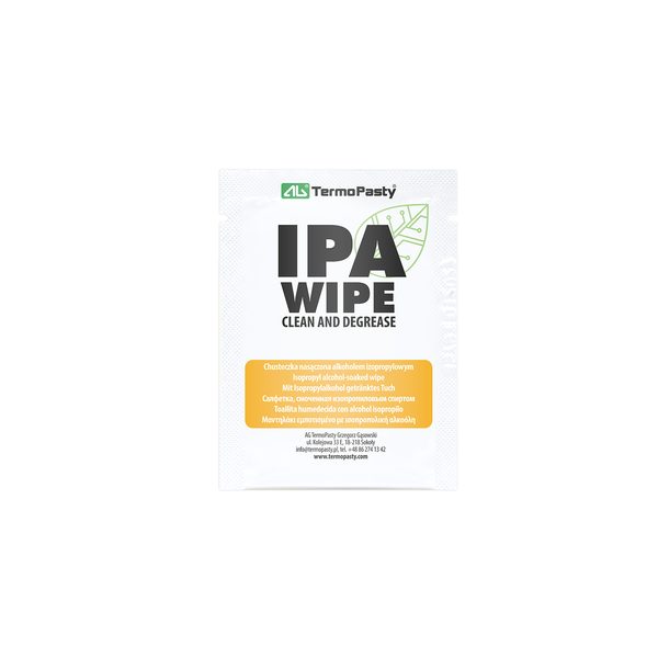 IPA Wipe – Čistiaca utierka s 99,9 % izopropylalkoholom (25 ks)