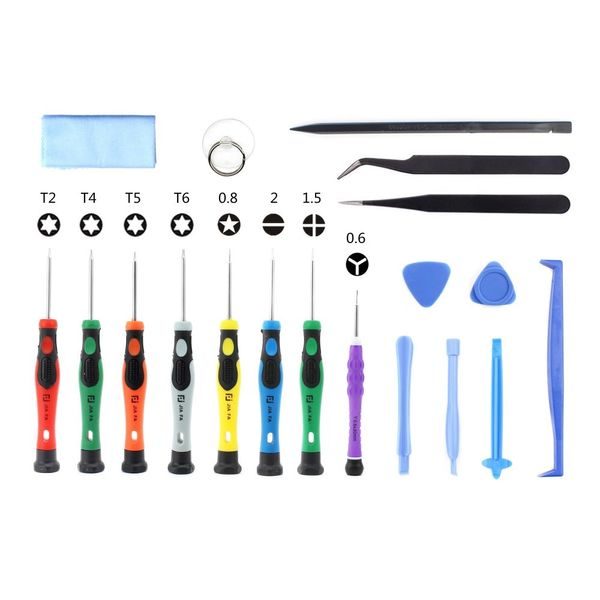 19-Piece Tool Set Including Tweezers and Plastic Tools