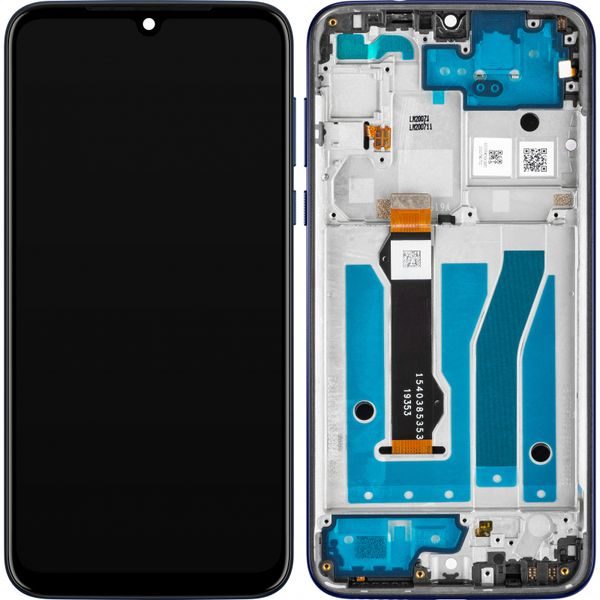 Motorola Moto G8 Plus LCD displej dotykové sklo včetně rámečku (Service Pack) Dark Blue