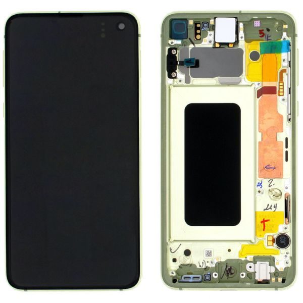 Samsung Galaxy S10e LCD displej dotykové sklo žlutý G970 (Service Pack)