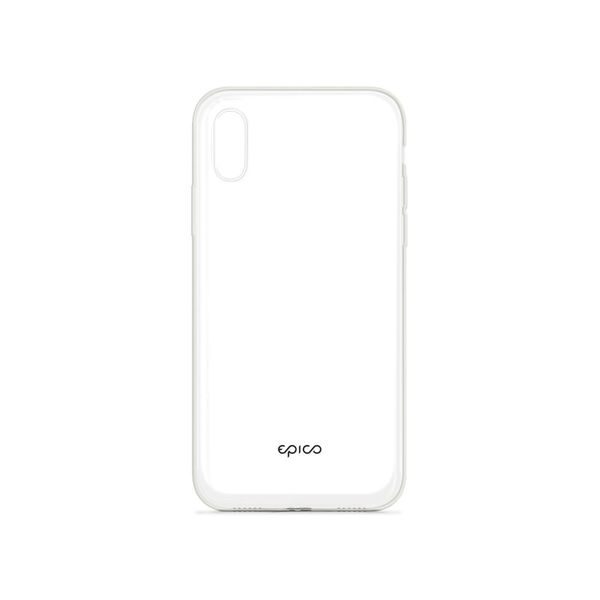 TPU kryt pro iPhone XS Max EPICO TWIGGY GLOSS - bílý průhledný
