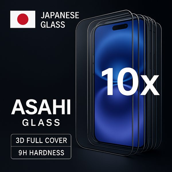 Mobilis Tempered Glass Screen Protector for iPhone X / XS / 11 Pro (Japanese Asahi 3D) (Pack of 10)