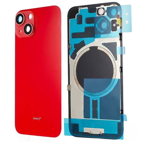 Zadní kryt baterie iPhone 14 včetně krytky kamery (červený)