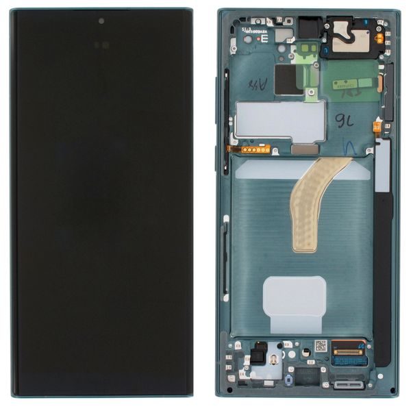 Samsung Galaxy S22 Ultra 5G LCD displej dotykové sklo S908 (Service Pack) Green