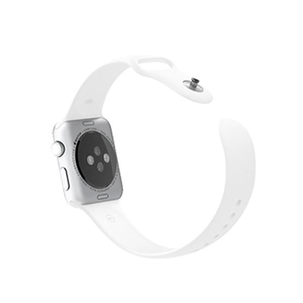 Apple Watch 42mm silikonový řemínek pásek sněhově bílý