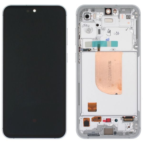 Samsung Galaxy S23 FE S711 LCD displej dotykové sklo včetně rámečku (Assembled Service Pack) Mint/Cream/Purple/Indigo/Tangerine