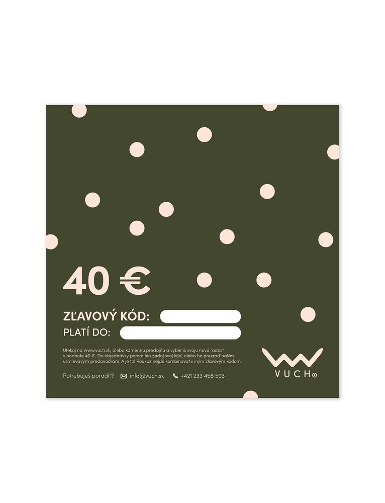 VUCH Elektronická darčeková poukážka v hodnote 40 €