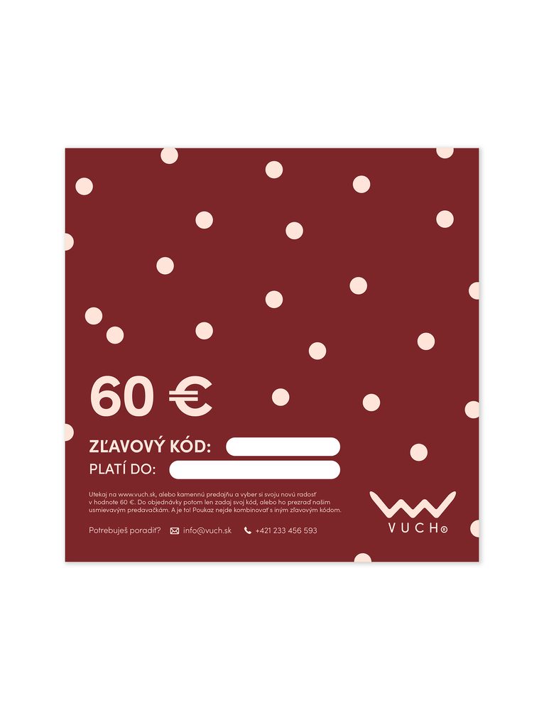 VUCH Elektronická darčeková poukážka v hodnote 60 €