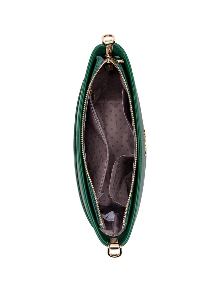 VUCH Verica Green.

Hlavné zapínanie na zips
Súčasťou kabelky sú dva popruhy
Vnútorné vrecká na drobnosti
 Crossbody
Nadčasová klasika, ktorú môžeš nosiť v lete aj v zime, do práce aj na prechádzku, k tenierkam aj lodičkám.