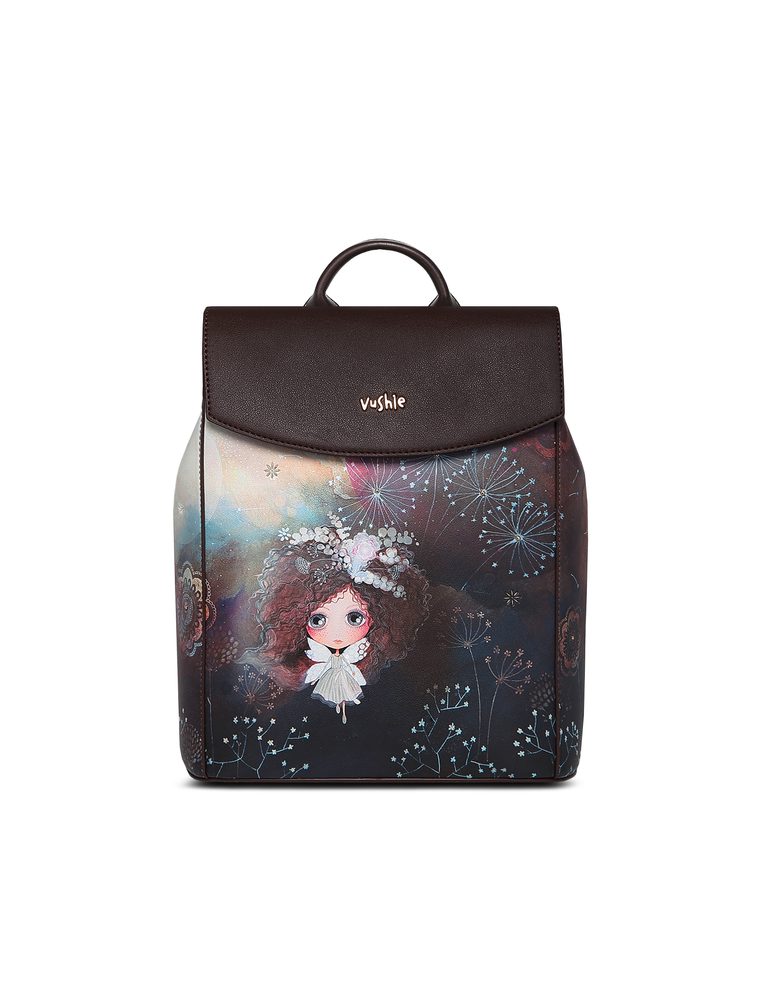 Vushie Rosalie Rounded Flap Backpack