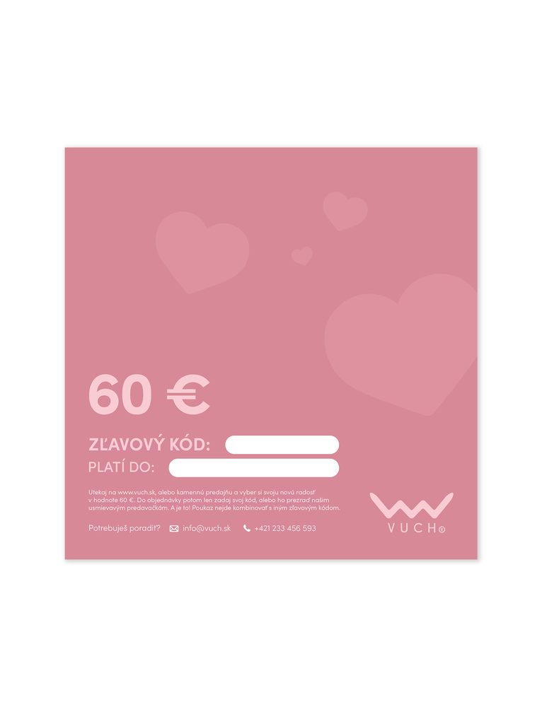 VUCH Elektronická darčeková poukážka v hodnote 60 €