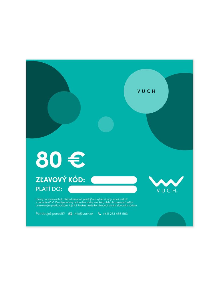VUCH Elektronická darčeková poukážka v hodnote 80 €