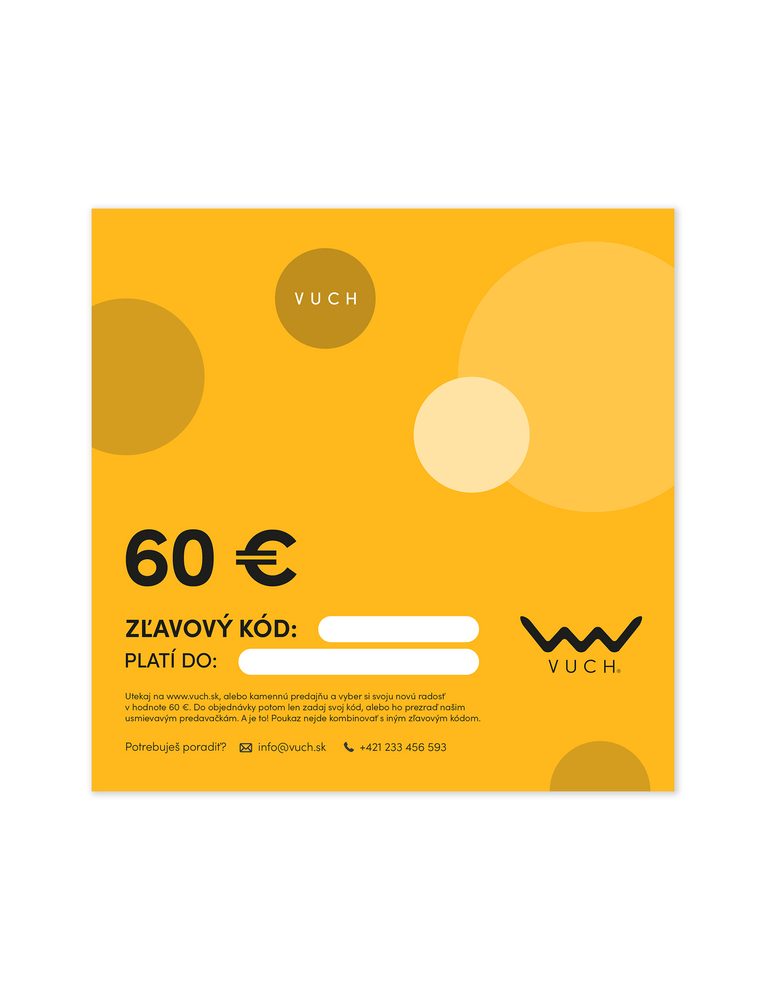 VUCH Elektronická darčeková poukážka v hodnote 60 €