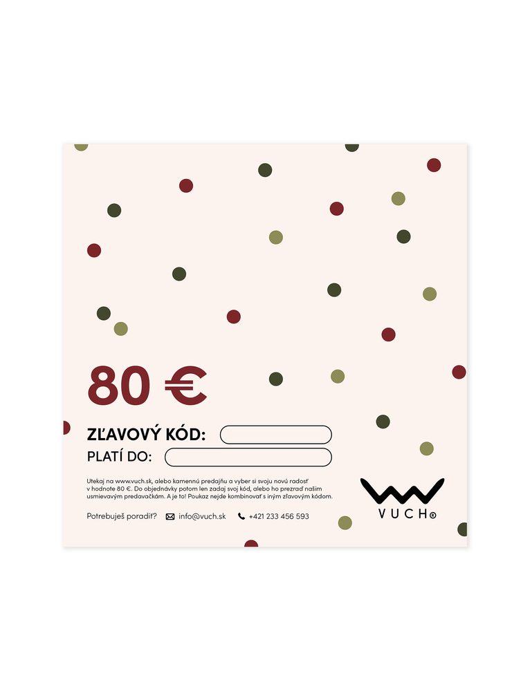 VUCH Elektronická darčeková poukážka v hodnote 80 €