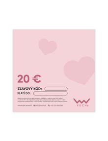 Elektronická darčeková poukážka v hodnote 20 €