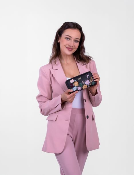 Nightie Nicci Flowers Black