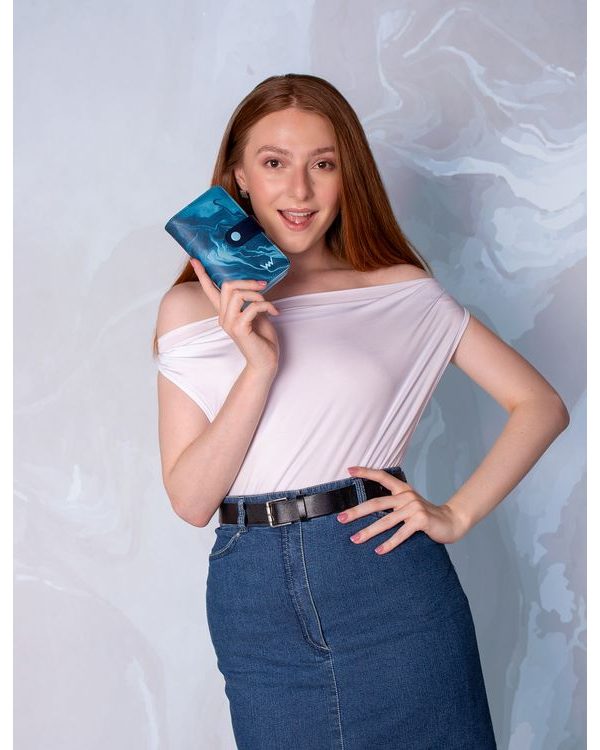 Maeva Middle Marble Blue