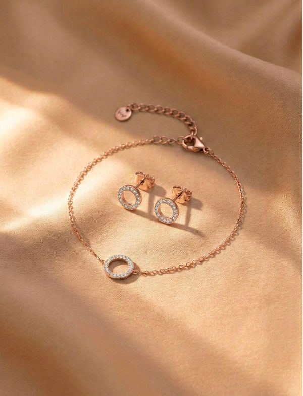 Náušnice Elorina Rose Gold