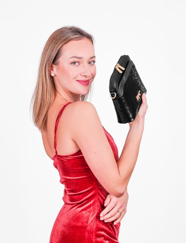 Fossy Sequin Mini Black