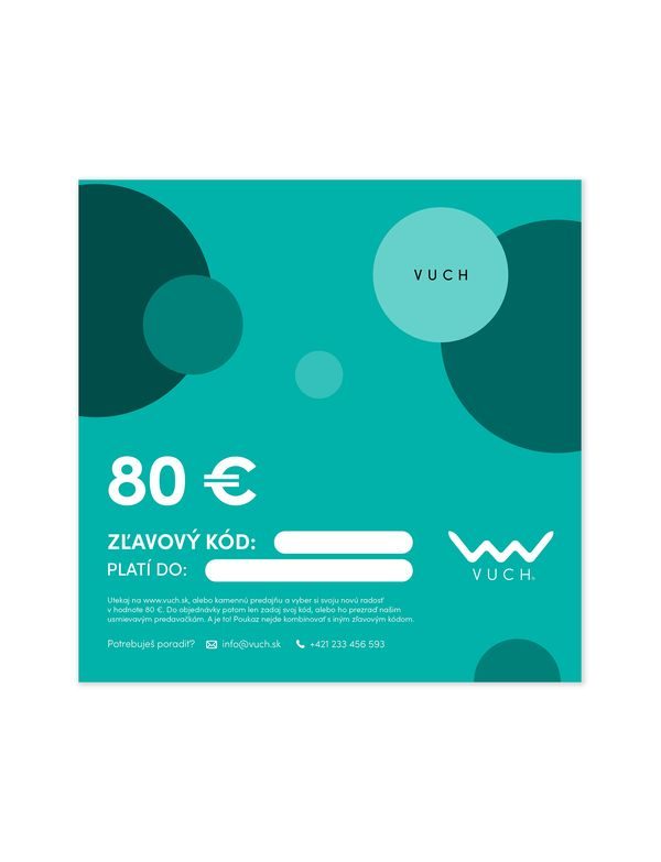 Elektronická darčeková poukážka v hodnote 80 €