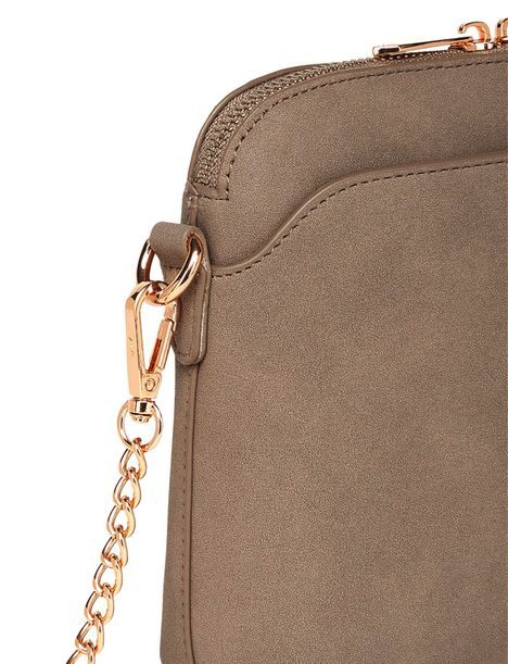 Mini Fossy Suede Beige