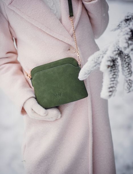 Mini Fossy Suede Green