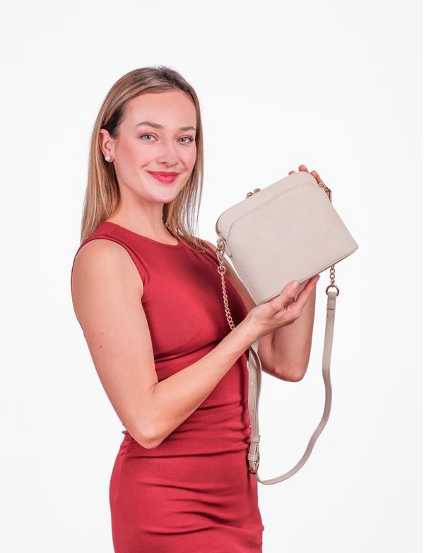 Mini Fossy Suede Creme