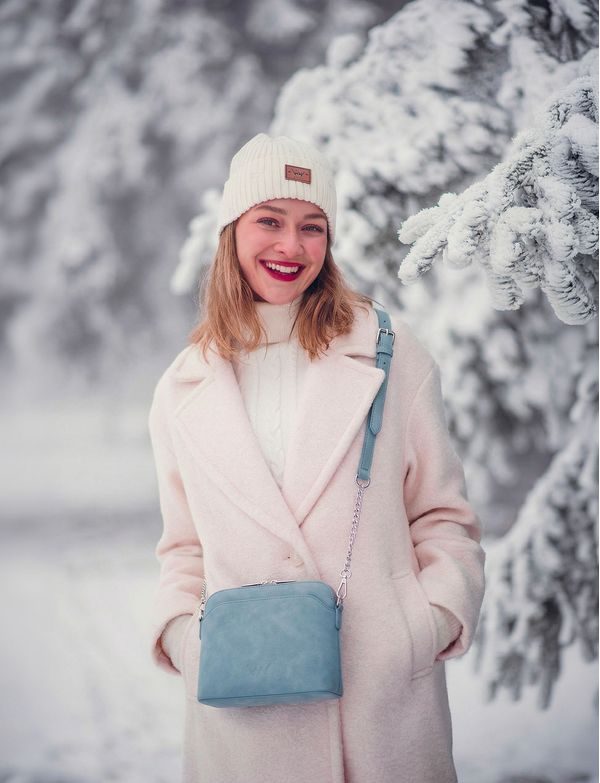 Mini Fossy Suede Blue