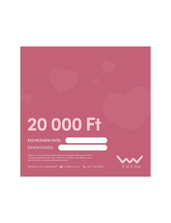 Elektronikus ajándékutalvány az alábbi értékben 20 000 Ft