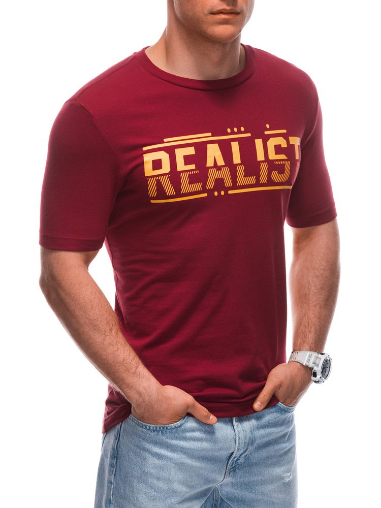 Inny Piros póló felirattal  Realist S1928