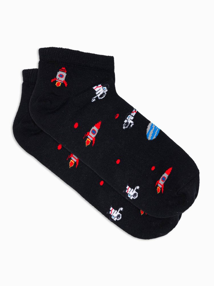 LegyFerfi Vidám fekete zokni Űr U177