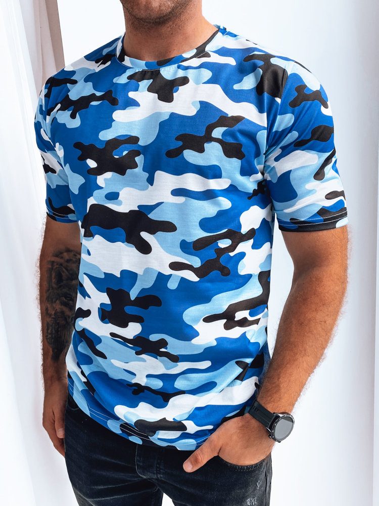 LegyFerfi Indigó kék terepmintás póló