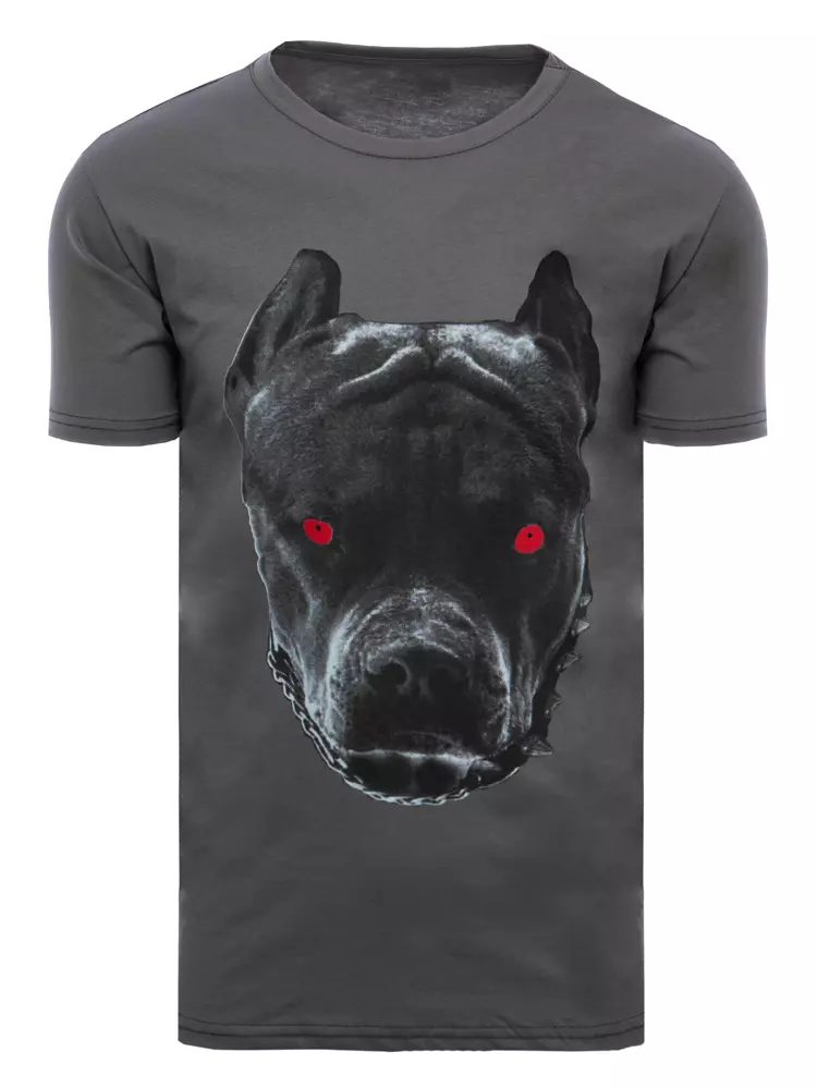 LegyFerfi Grafit szürke póló kutya ábrával