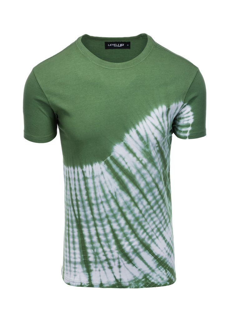 LegyFerfi Oliva zöld póló érdekes mintával S1617