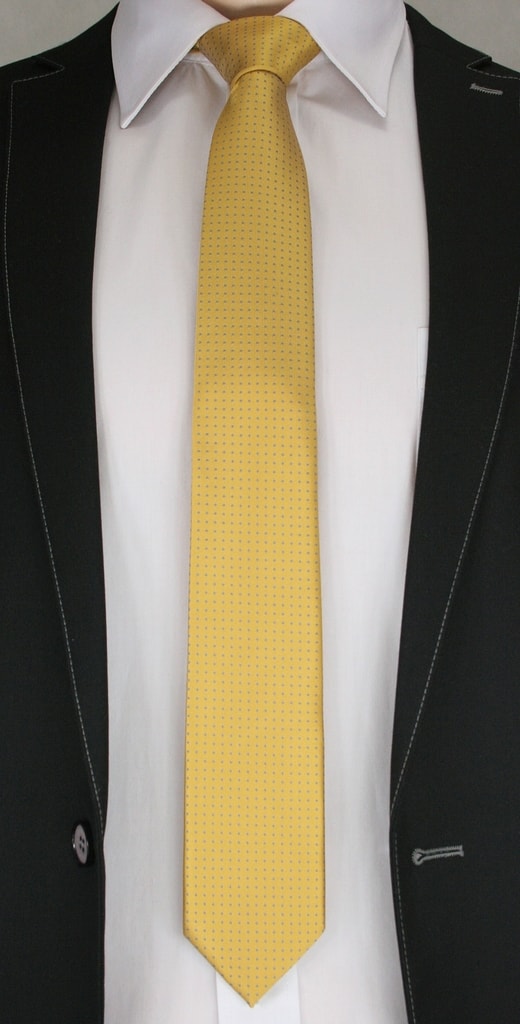 Sárga mintás férfi nyakkendő - Legyferfi.hu