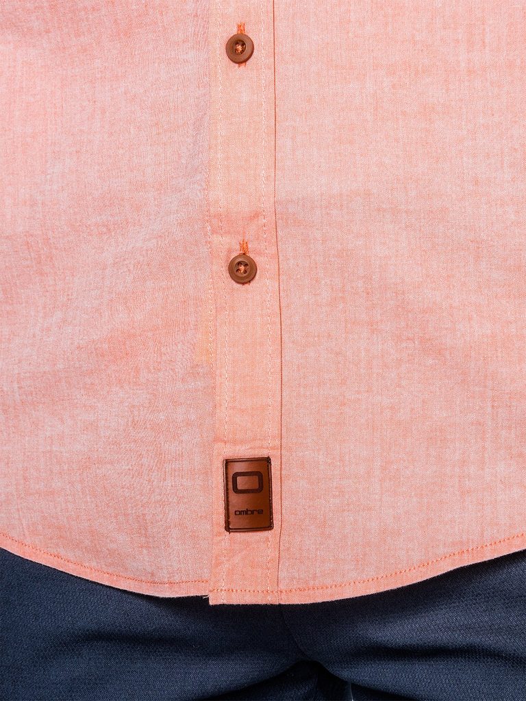 Egyszínű barack színű ing k353 - Legyferfi.hu