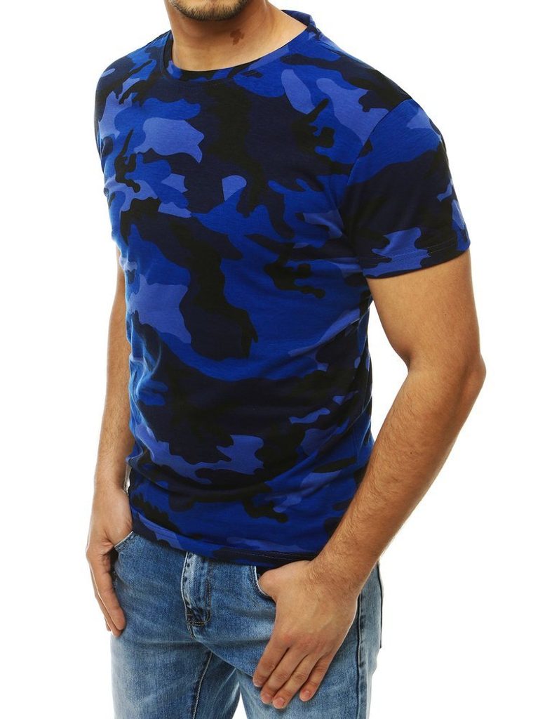 Kék terepmintás póló - Legyferfi.hu